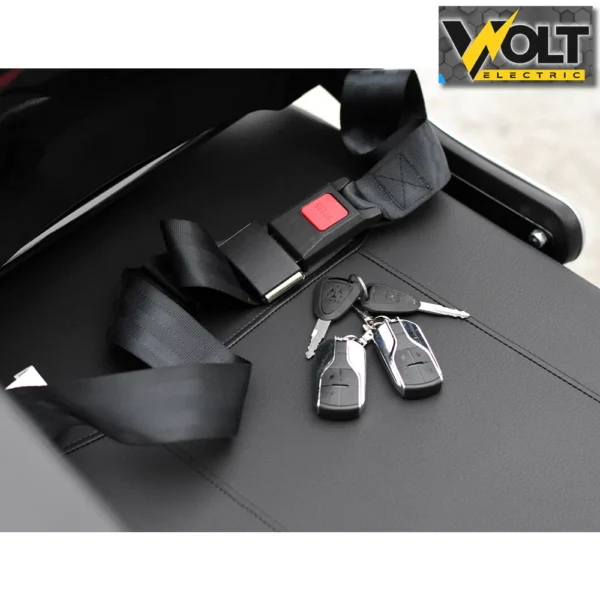 Електрическа триколка volt electric fm1 black, led, 1500w, рекуперация, магнитна спирачка
