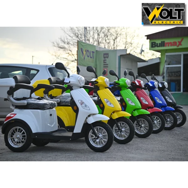 Луксозна електрическа триколка volt electric fm1, white, 1500w, 20ah, плавен старт, аудио система и аларма, с рекуперация и магнитна спирачка