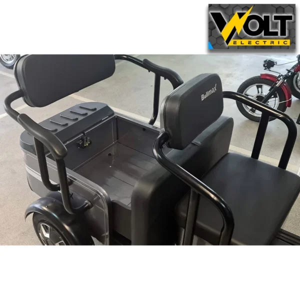 Триместна cargo електрическа триколка bullmax b10 2000w, 60v, 40ah