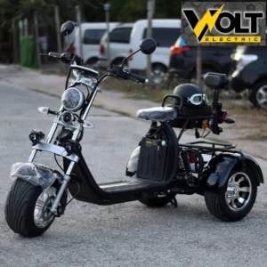Електрическа триколка volt electric harley 3000w black, 21ah литиева батерия