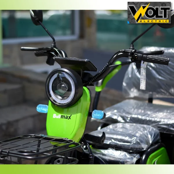 Електрическа триколка, триместна, bullmax c1, lcd дисплей, led светлини, 1500w, 48v, metallic green