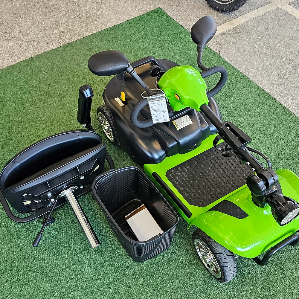 Инвалидна електрическа четириколка volt electric n1 maxi 500w, разглобяема, 500w, зелена