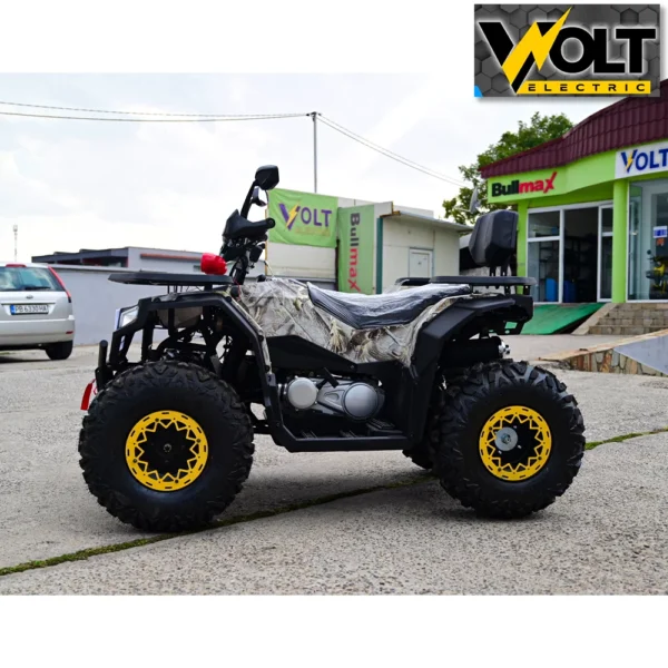 Бензиново АТВ bullmax 200cc, r/n/d автоматик, лебедка, теглич, маслено охлаждане, desert camouflage