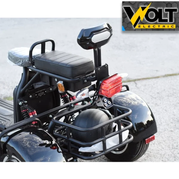 Електрическа триколка volt electric harley 3000w black, 21ah литиева батерия