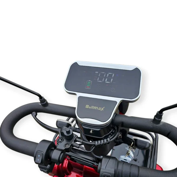 Електрическа четириколка bullmax a9, рекуперация, магнитна спирачка, 1500w, 48v/20ah