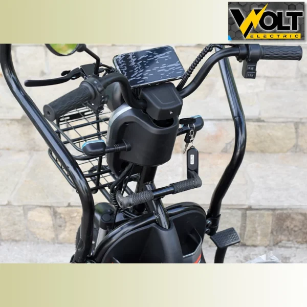 Триместна електрическа триколка bullmax c1 1500w, 20ah, с покрив и страници подарък