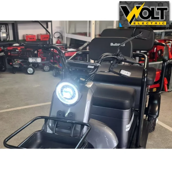 Триместна cargo електрическа триколка bullmax b10 2000w, 60v, 40ah