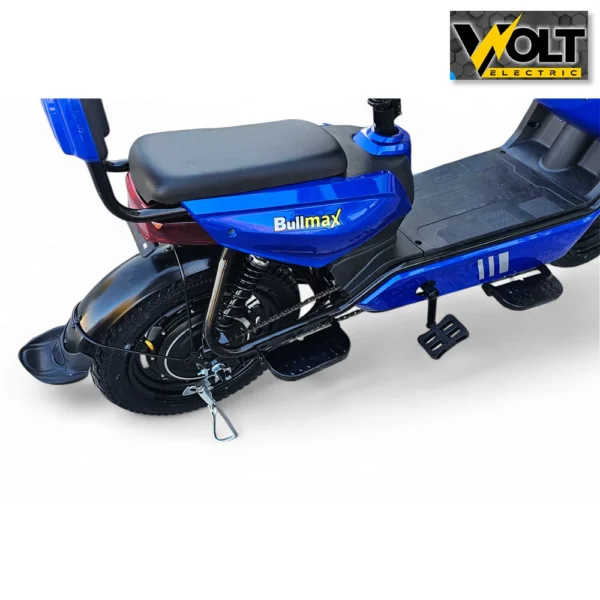 Двуместен електрически скутер велосипед с педали bullmax buzz 16" джанти, 750w, 12ah, син