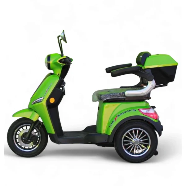 Електрическа триколка max motors fm1, 1500w, искрящо зелено, металик