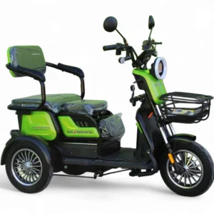 Електрическа триколка max motors x1 1500w, 48v, 20ah, зелен металик