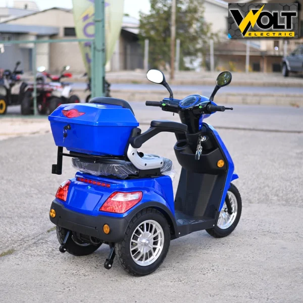 Премиум електрическа триколка volt electric fm1 led robot, с рекуперация и магнитна спирачка, 1500w, 60v