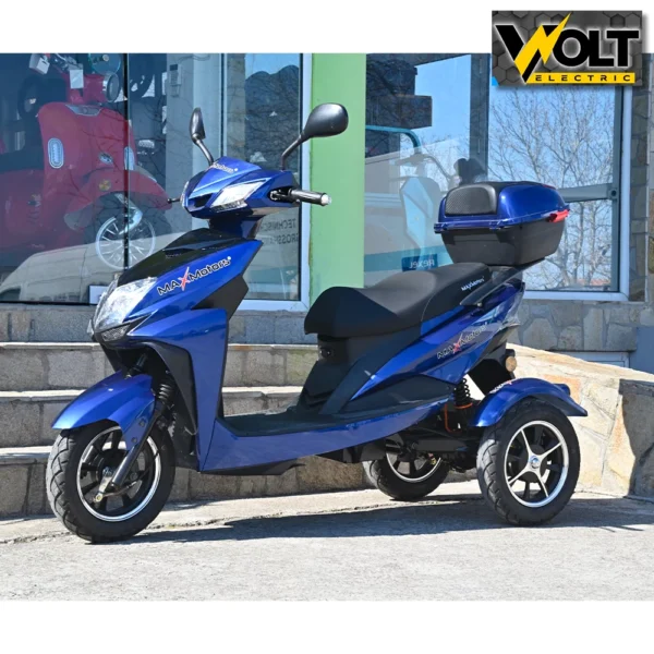 Електрически скутер триколка max motors sport 1500w blue