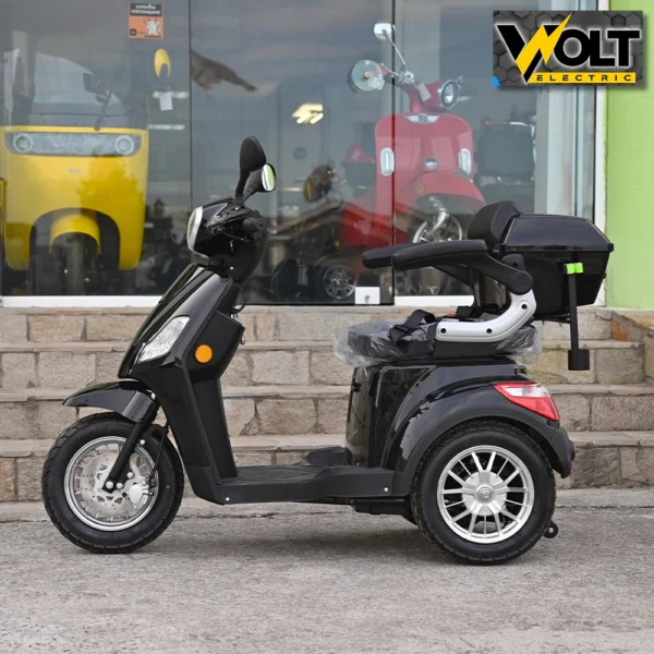 Луксозна електрическа триколка volt electric fm1, black, рекуперация, магнитна спирачка