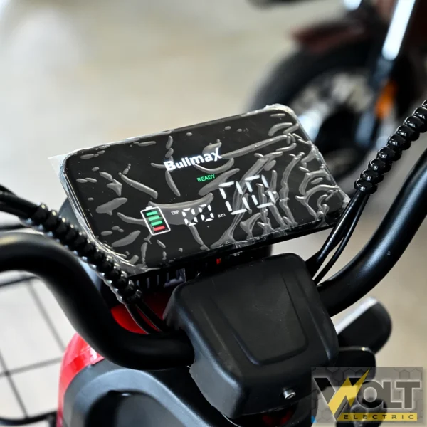 Електрическа триколка bullmax c1 max, големи 10'' гуми, 1500w, тъмночервено бордо, металик