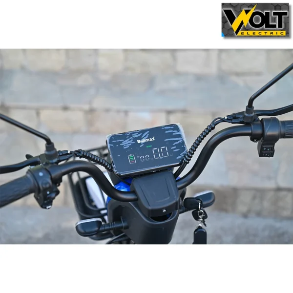 Триместна електрическа триколка bullmax c1 1500w, 20ah, синя