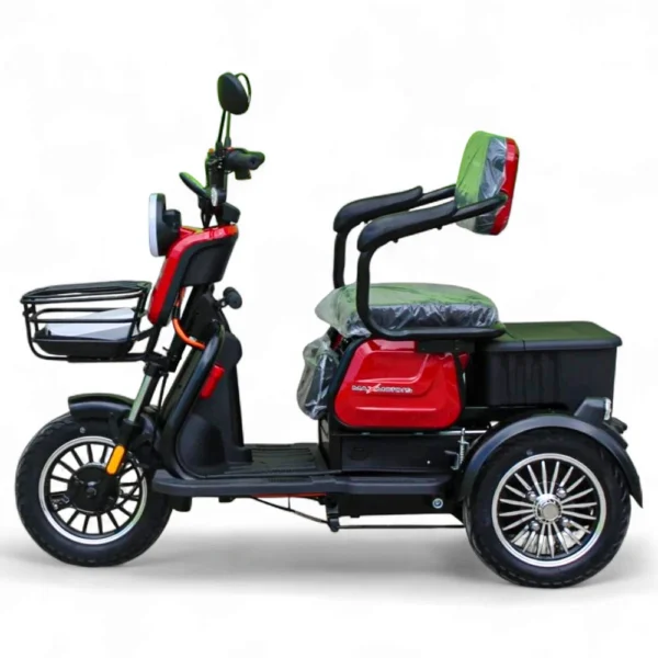 Електрическа триколка max motors x1 1500w, 48v, 20ah, червен металик