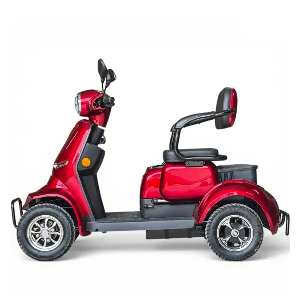 Двуместна електрическа четириколка volt electric comfort duo, 2000w, 60v, 20ah, ce сертификат, червен металик