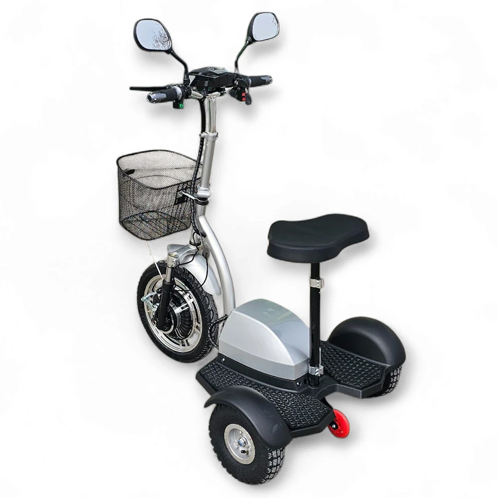 Електрическа триколка volt electric a2, 750w, 48v, сив металик