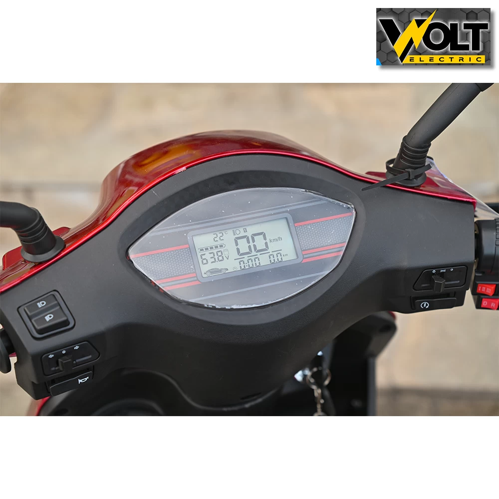 Луксозна електрическа триколка volt electric fm1, red, рекуперация, магнитна спирачка