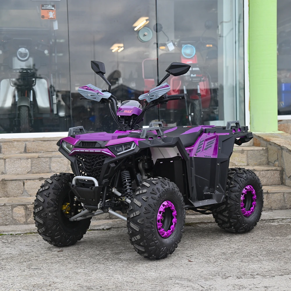 atv 150 кубика, полуавтомат, четиритактово, zigo, лилаво, с теглич