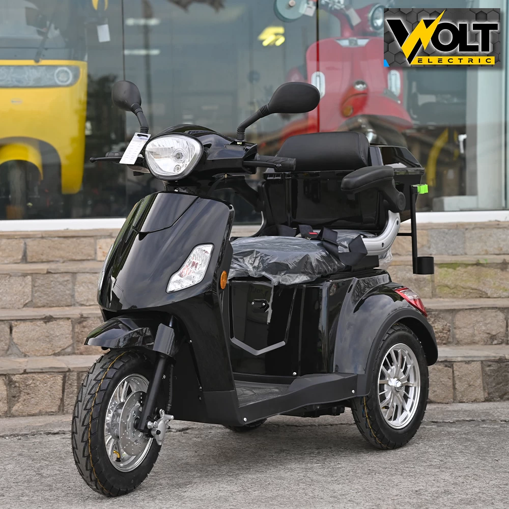 Луксозна електрическа триколка volt electric fm1, black, рекуперация, магнитна спирачка