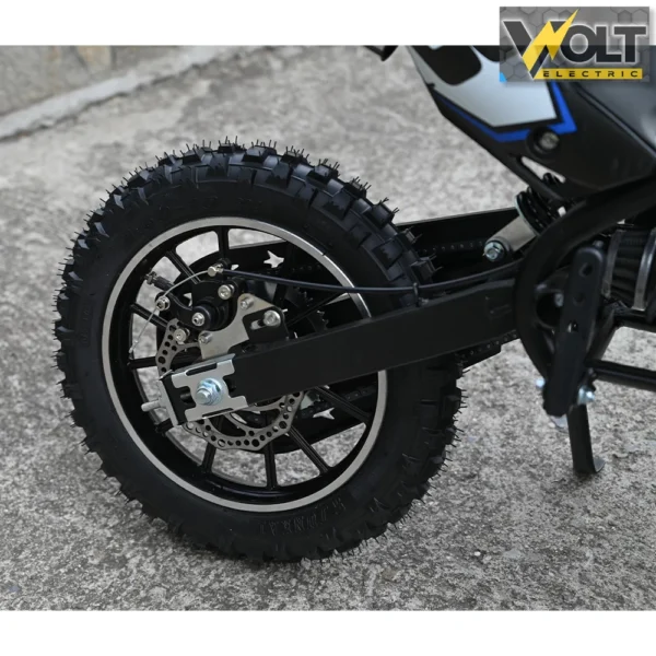 Детски бензинов кросов мотор, 50cc, dirt bike, двутактов двигател, син
