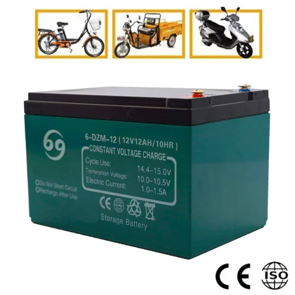 Акумулаторна батерия за електрически триколки и скутери, 6 dzf 12, 12v / 12ah