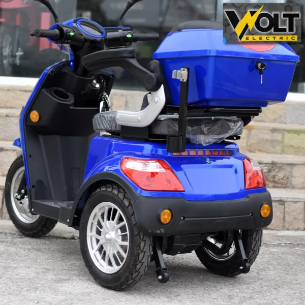 Електрическа триколка volt electric fm1 blue, led, 1500w, магнитна спирачка, рекуперация