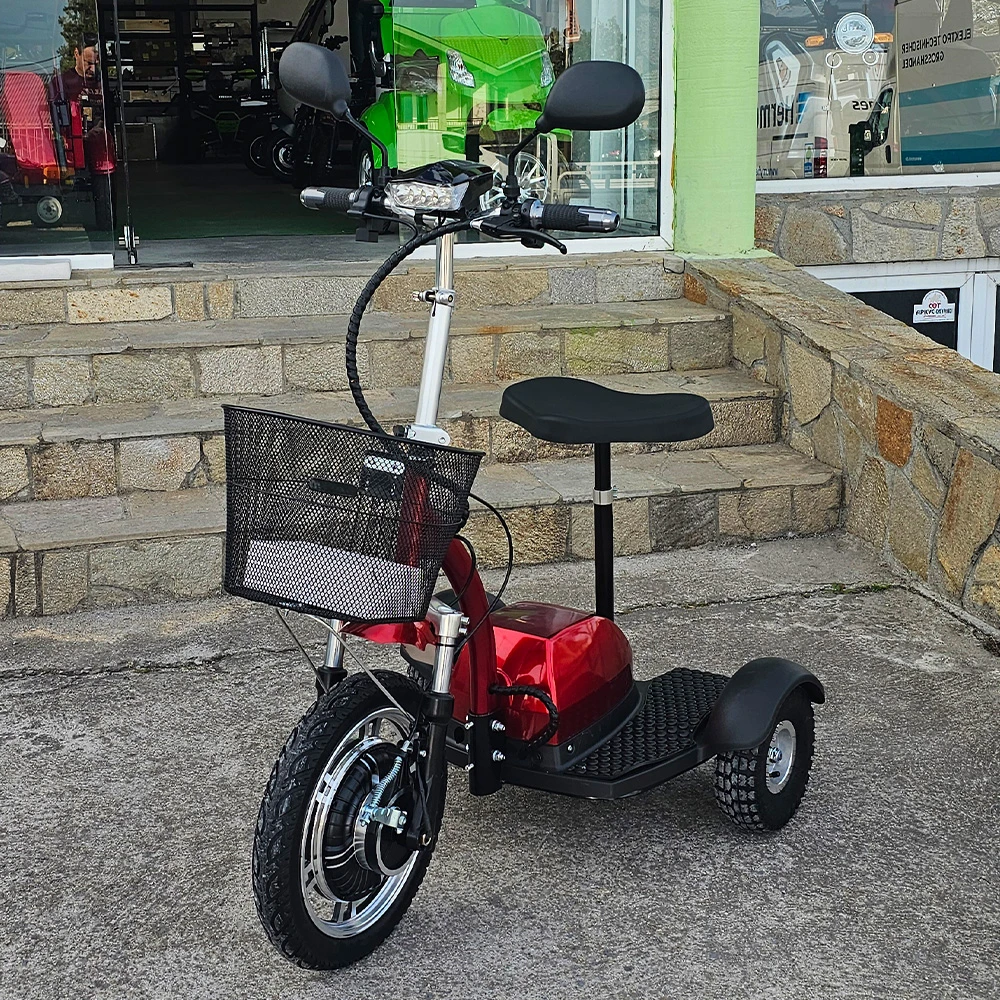 Електрическа триколка volt electric a2, 750w, 48v, тъмночервен металик