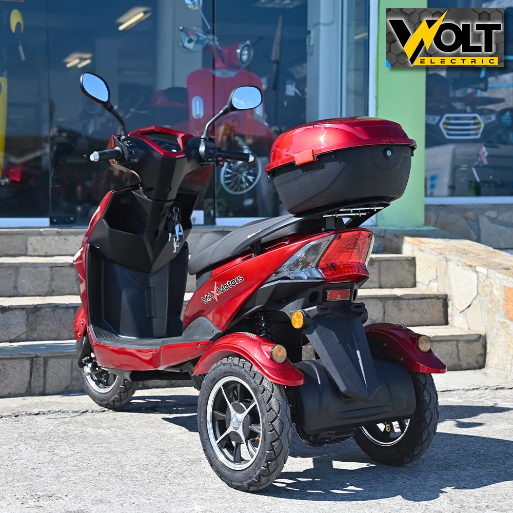 Електрически скутер триколка max motors sport 1500w red