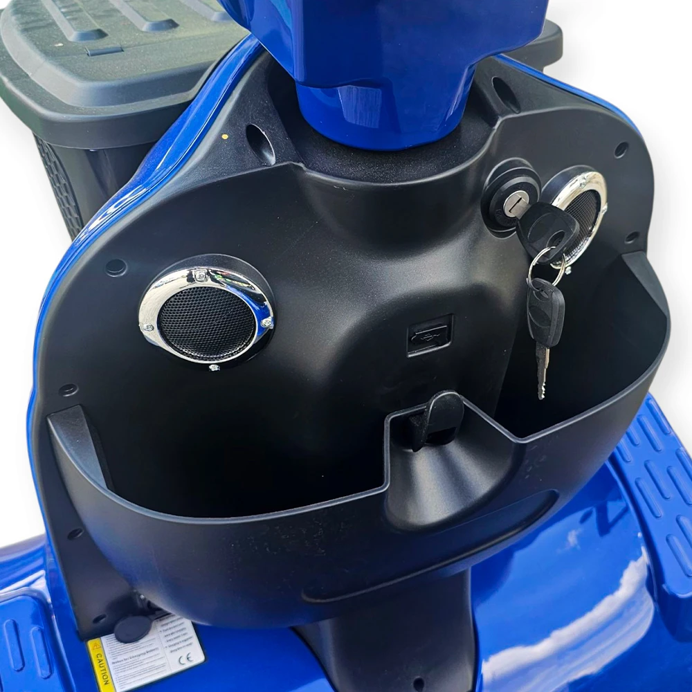 Инвалидна електрическа четириколка volt electric n3 admiral, 24v, 20ah, син металик