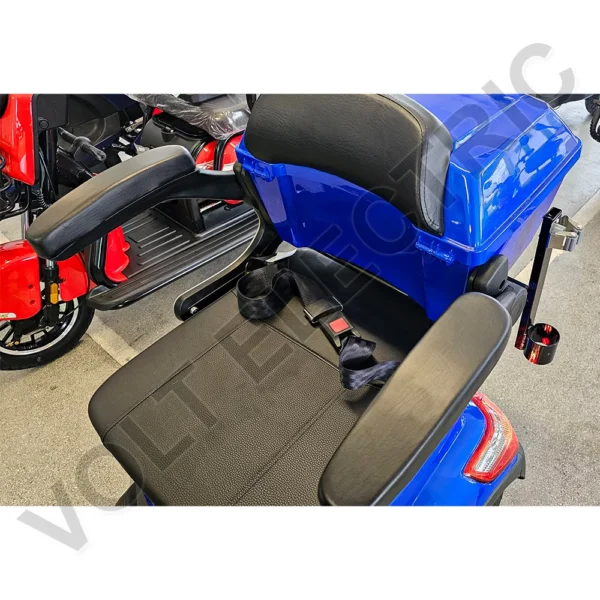 Премиум електрическа триколка volt electric fm1 led robot, с рекуперация и магнитна спирачка, 1500w, 60v, blue