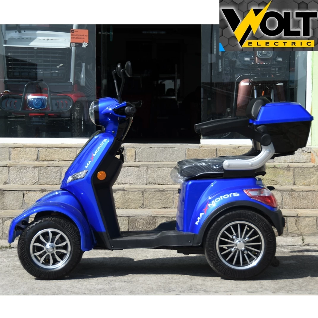 Електрическа четириколка max motors fm4 1500w, 60v, 20ah, blue