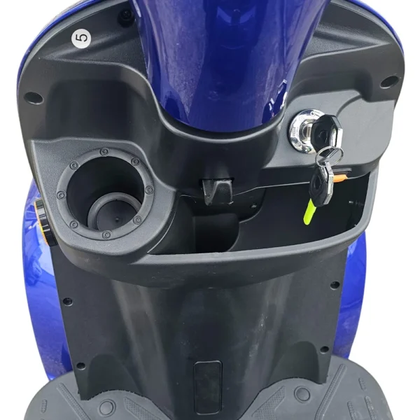 Двуместна електрическа четириколка volt electric comfort duo, 2000w, 60v, 20ah, ce сертификат, тъмносин металик