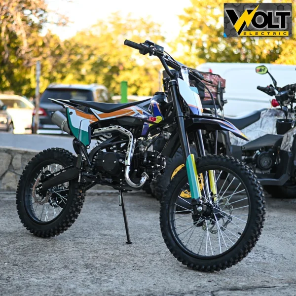 Кросов мотор 125cc, 85км/ч, 7kw, ip54, 19" предни гуми, оранжев