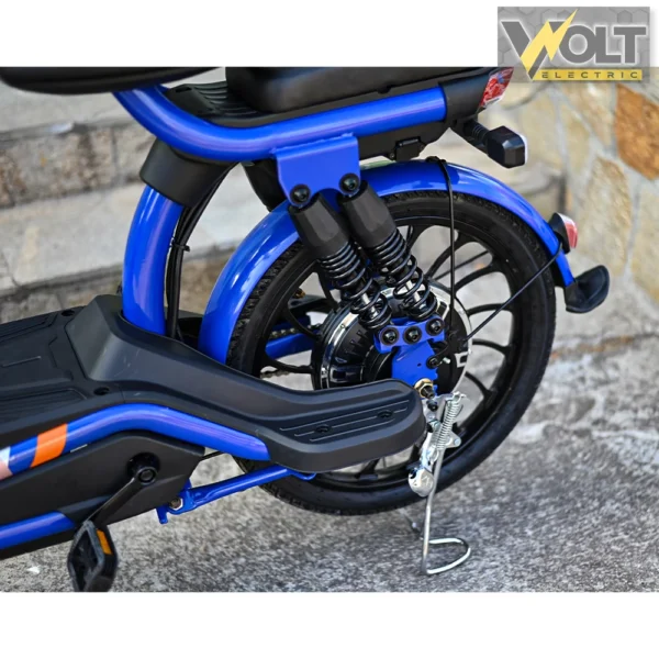 Електрически двуместен скутер с големи 20" гуми, bullmax snake, 750w/48v/20ah, син