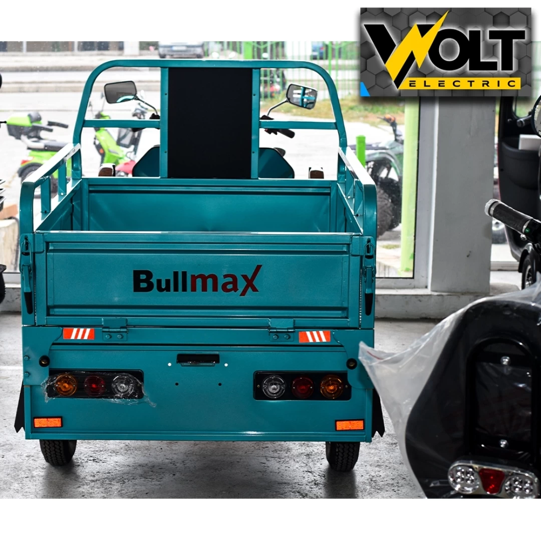 Селскостопанска cargo товарна триколка 600кг. volt electric bullmax s 800 с документи за регистрация