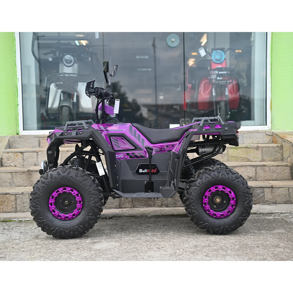 atv 150 кубика, полуавтомат, четиритактово, zigo, лилаво, с теглич