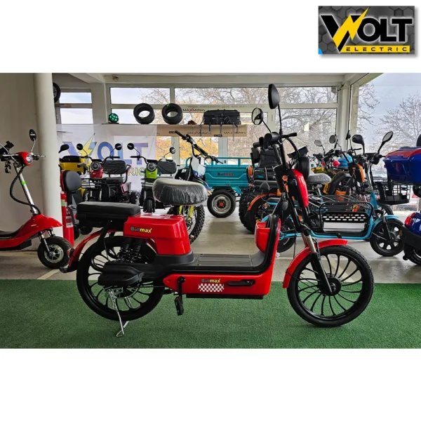 Двуместен електрически скутер с педали bullmax fly 20" джанти, 750w, red