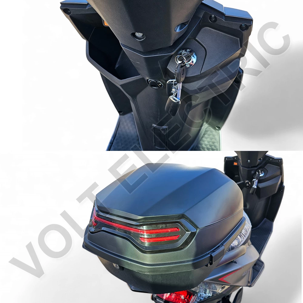 Електрически скутер max motors super g 3000w, 60v, 32ah, 100км пробег, тъмносив графит