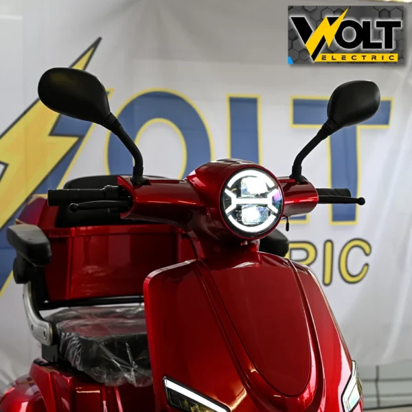 Електрическа четириколка volt electric fm4 led с магнитна спирачка и рекуперация red