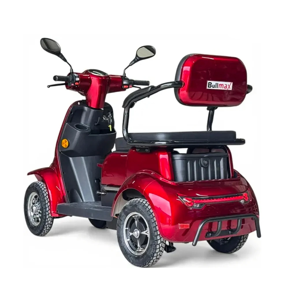 Двуместна електрическа четириколка volt electric comfort duo, 2000w, 60v, 20ah, ce сертификат, червен металик