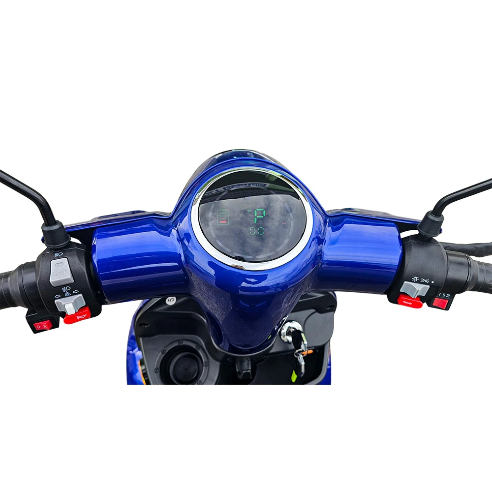 Двуместна електрическа четириколка volt electric comfort duo, 2000w, 60v, 20ah, ce сертификат, тъмносин металик