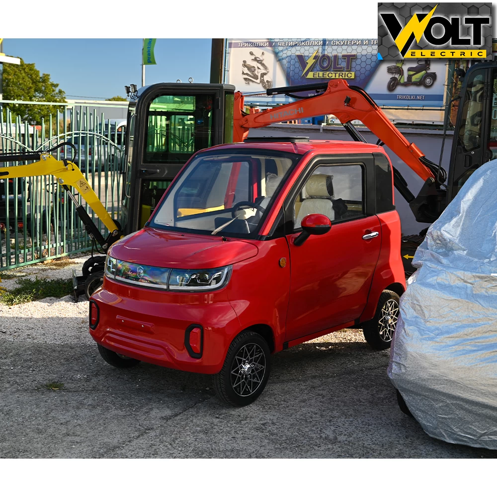 Електрически автомобил bullmax bn603, eec, l6e, 3000w, 72v, 105ah литиева батерия, червен