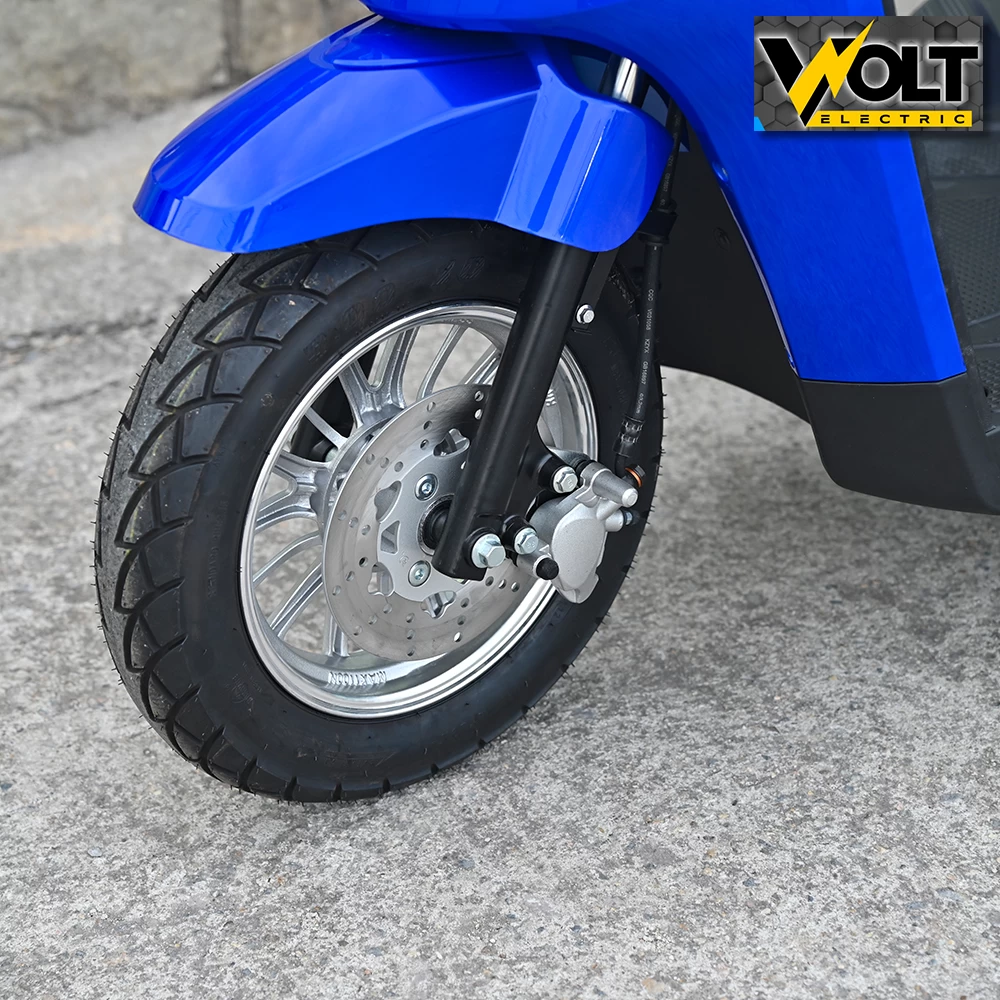 Луксозна електрическа триколка volt electric fm1, blue, рекуперация, магнитна спирачка