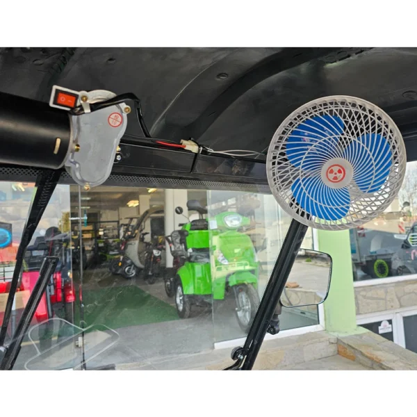 Соларна kargo електрическа триколка, триместна, bullmax b10 solar 2000w, 60v, 40ah, светлосив металик
