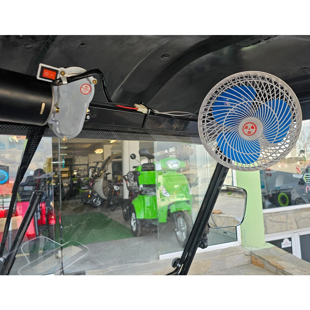 Соларна kargo електрическа триколка, триместна, bullmax b10 solar 2000w, 60v, 40ah, светлосив металик
