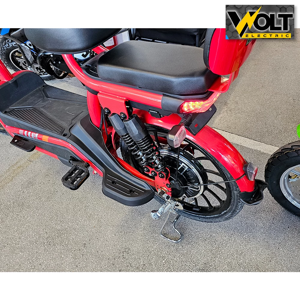 Електрически скутер велосипед с педали 20" джанти, bullmax snake, 750w, 48v, 20ah, red