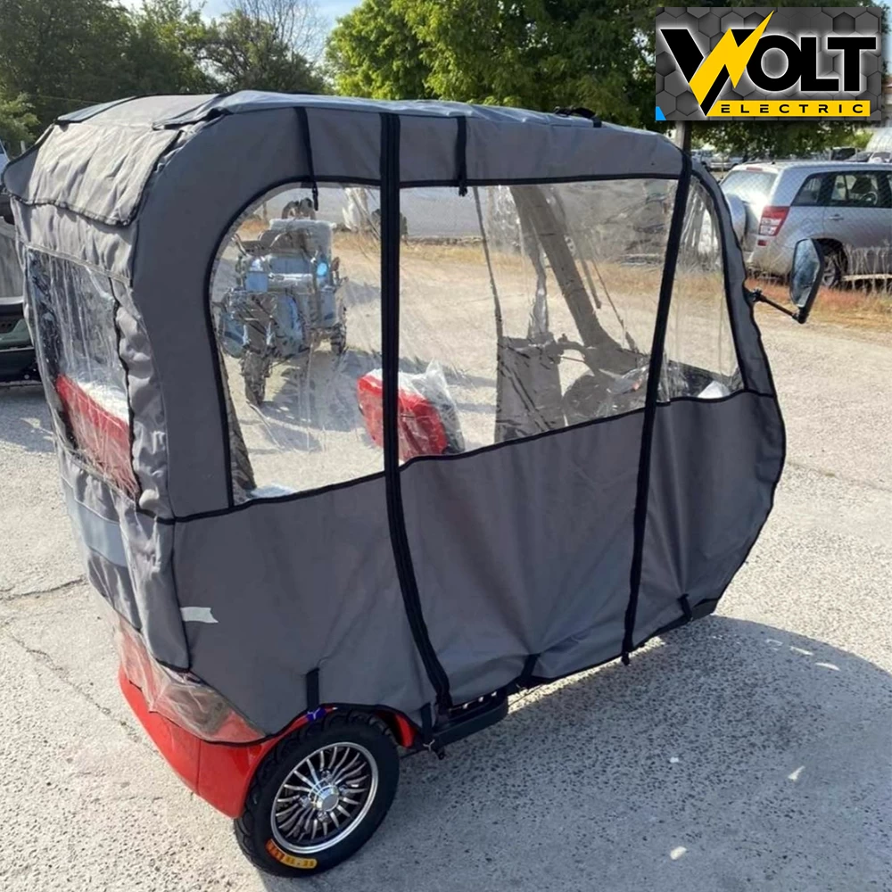 Електрическа триколка 2+1 Места, max motors 2000w, с покрив, радио, mp3, опция страници