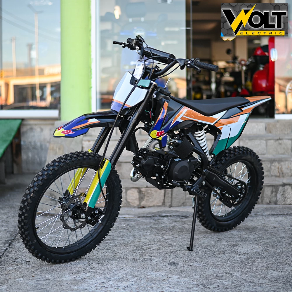 Кросов мотор 125cc, 85км/ч, 7kw, ip54, 19" предни гуми, оранжев